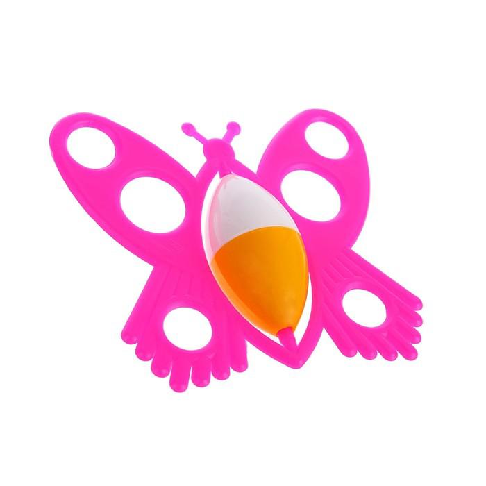 Погремушка «Бабочка», цвета МИКС 