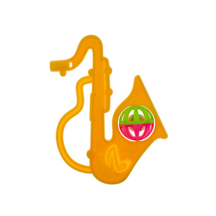 Погремушка «Саксофон», цвета МИКС 