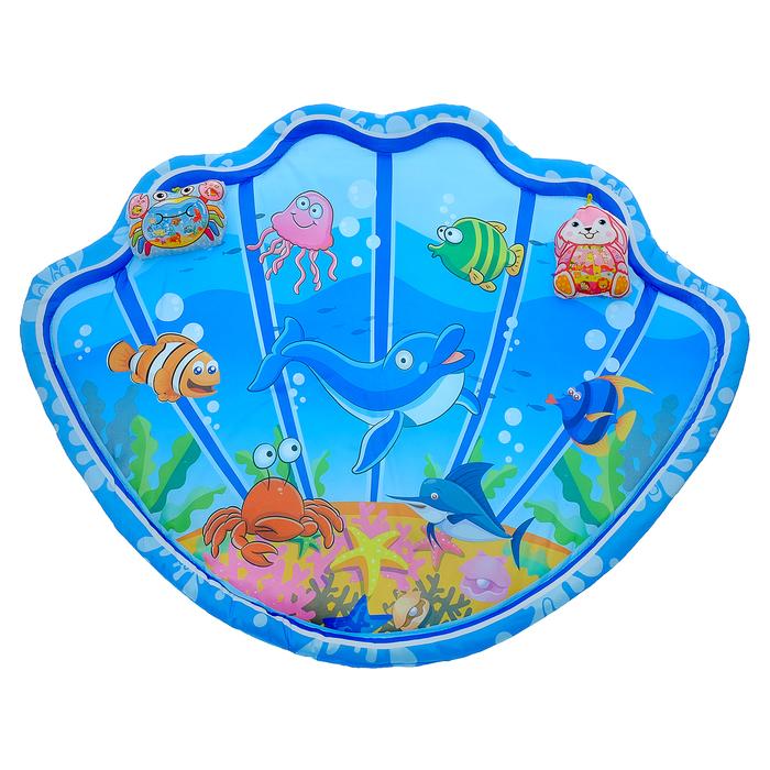 Коврик детский развивающий «Морские приключения», 2 игрушки 