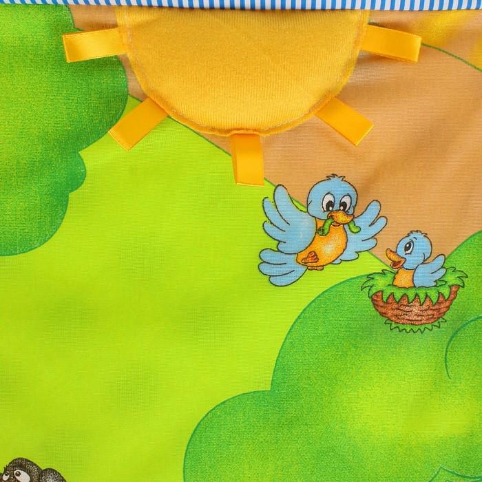 Коврик развивающий с дугами «Лужайка», 4 игрушки, цвета МИКС 