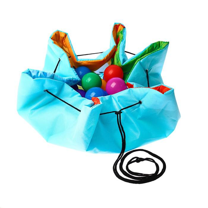 Развивающий коврик-сумка для игрушек «Домашние животные», диаметр 100 см 