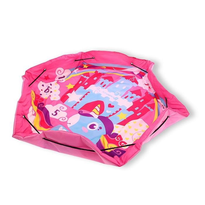 Коврик-сумка развивающий «Пони», для игрушек, d = 100 см 