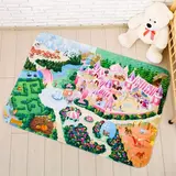 Детский ультрамягкий игровой коврик «Замок», размер 180х130 см  - фото 3