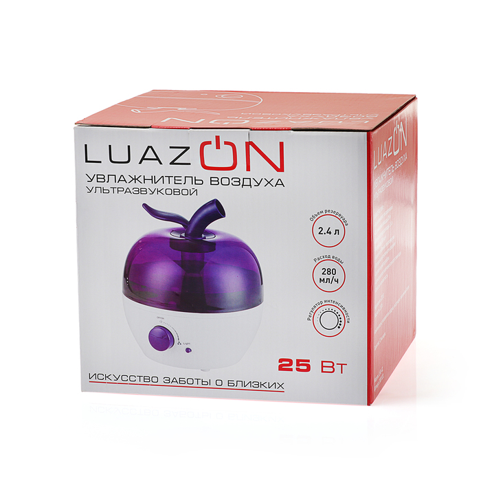 Увлажнитель воздуха LuazON, белый LHU-02