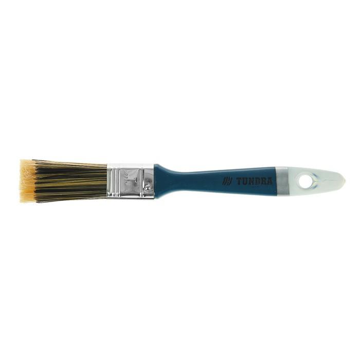 Кисть плоская TUNDRA comfort, искусственная щетина, пластмассовая ручка 1" (25 мм) 