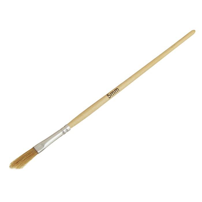 Кисть филеночная Remocolor, 5 мм, ручка дерево, натуральная щетина, 5 шт 