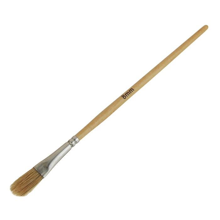 Кисть филеночная Remocolor, 8 мм, ручка дерево, натуральная щетина, 5 шт 