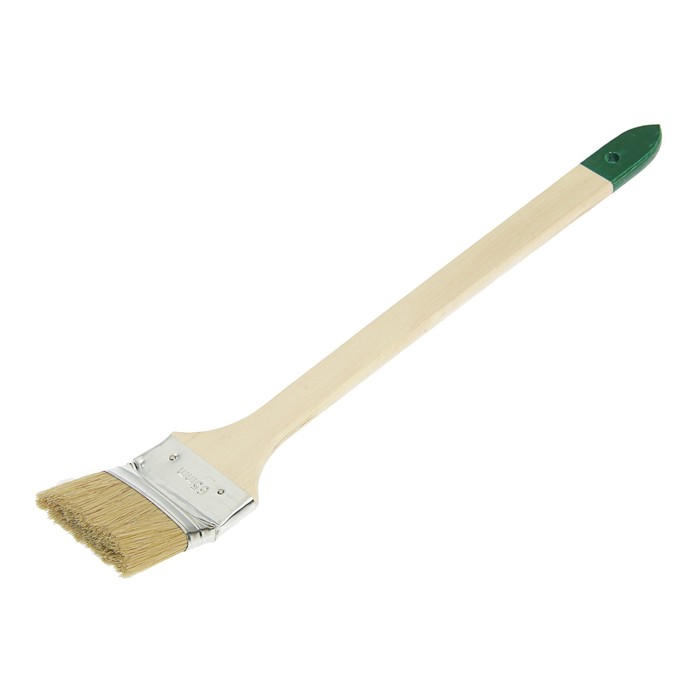 Кисть радиаторная TUNDRA basic натуральная щетина, деревянная ручка 2,5" (63 мм) 