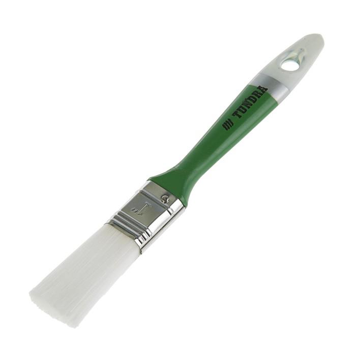 Кисть плоская TUNDRA, искусственная щетина, пластмассовая ручка 1" (25 мм) 