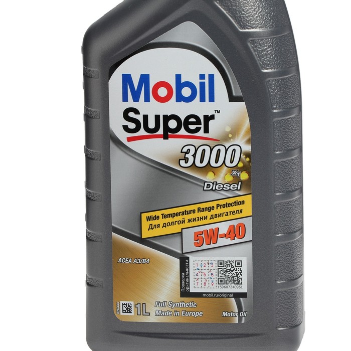 Моторное масло Mobil SUPER 3000 X1 Diesel 5w-40, 1 л 