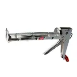 Пистолет для герметика MATRIX, 310 мл, полуоткрытый, зубчатый шток 7 мм, хромированный  - фото 3