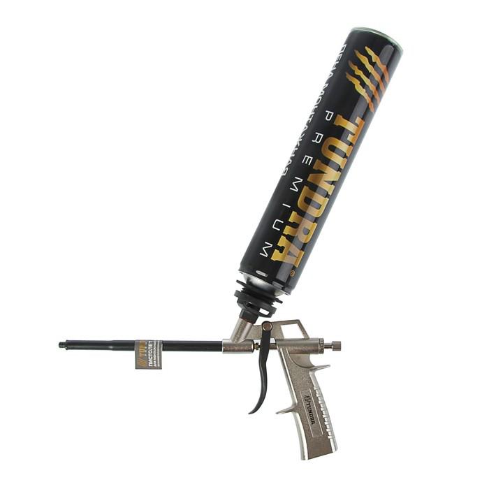 Пистолет для монтажной пены TUNDRA premium цельнометаллический корпус 