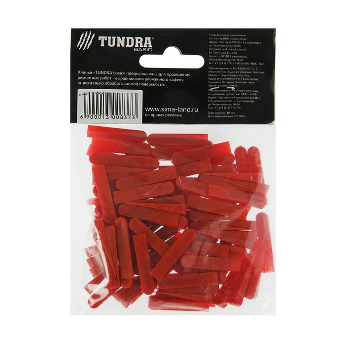 Клинья для кладки плитки TUNDRA basic, 30x6x5 мм, в упаковке 100 шт 