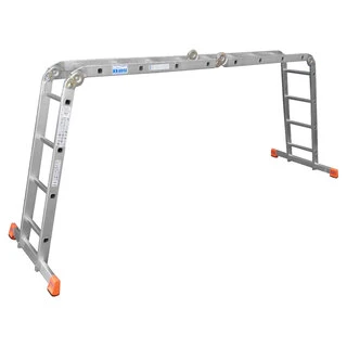 Лестница шарнирная универсальная алюминиевая KRAUSE "MONTO" MultiMatic 4х4 120649 