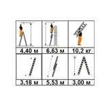 Лестница-стремянка двухсекционная Halta 2х12  - фото 2