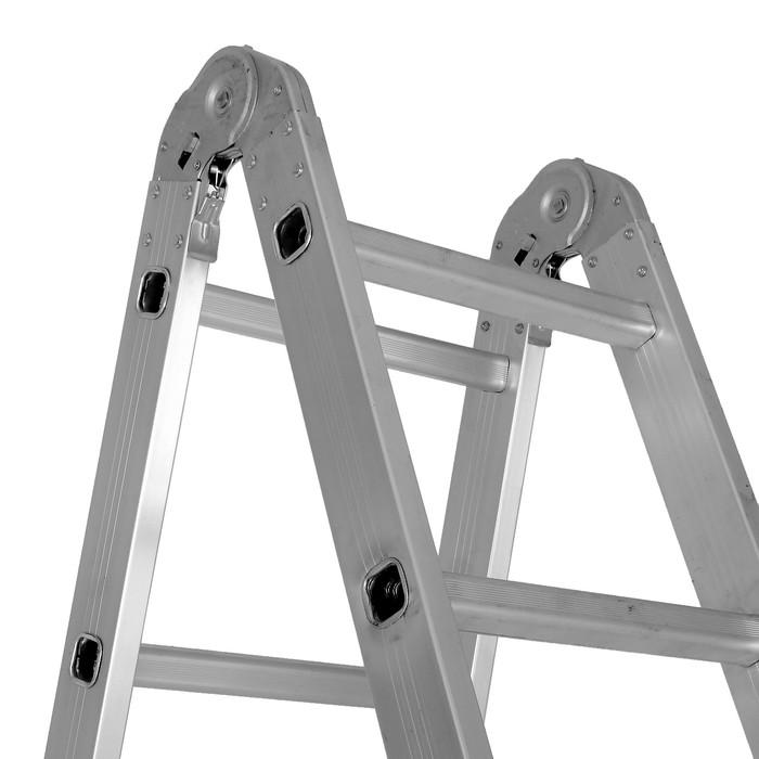 Лестница-трансформер TUNDRA comfort, 4х5 ступеней, алюминиевая 