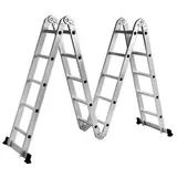 Лестница-трансформер TUNDRA comfort, 4х5 ступеней, алюминиевая  - фото 3