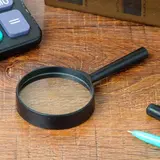 Лупа «Классика» х6, d=6 см, чёрная 