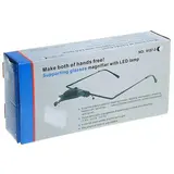 Бинокулярная налобная лупа с подсветкой, 3 сменные линзы, кратность увеличения 1,5х, 2,5х, 3,5х  - фото 4