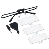 Бинокулярная налобная лупа с подсветкой, 3 сменные линзы, кратность увеличения 1,5х, 2,5х, 3,5х 