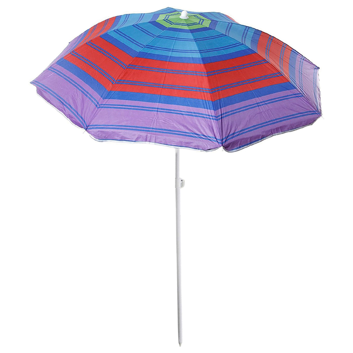 Зонт пляжный "Модерн" с серебряным покрытием, d=160 cм 