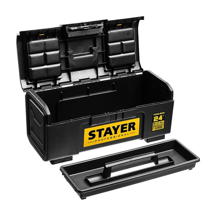 Ящик для инструмента  STAYER Professional "TOOLBOX-24", пластиковый 