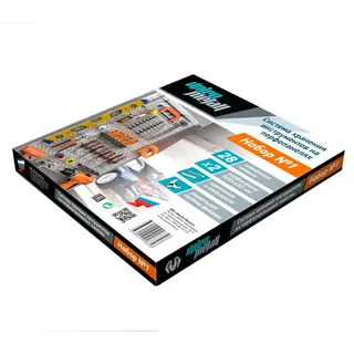 Система хранения инструментов Unico Metall In Box №1, 28 предметов (RAL9006)