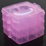 Бокс для хранения, 3 яруса, 18 отделений, цвет МИКС  - фото 6