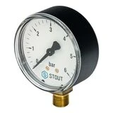 Манометр STOUT SIM-0010-630608, радиальный, DN63, G1/4"  - фото 2