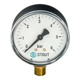 Манометр STOUT SIM-0010-630608, радиальный, DN63, G1/4" 