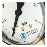 Манометр STOUT SIM-0010-630608, радиальный, DN63, G1/4"  - фото 4