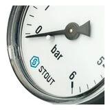 Манометр STOUT SIM-0009-500608, аксиальный, DN50, G1/4"  - фото 4