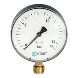 Манометр STOUT SIM-0010-101615, радиальный, DN100, G1/2"  - фото 2