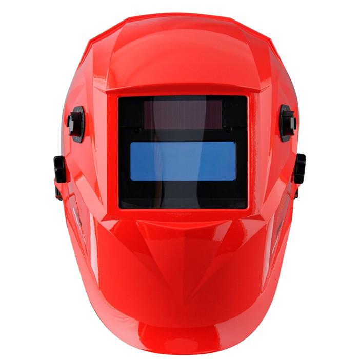 Маска сварщика FUBAG OPTIMA 9.13 RED, тип "Хамелеон", 9-13 DIN, стекло 95 х 36 мм 