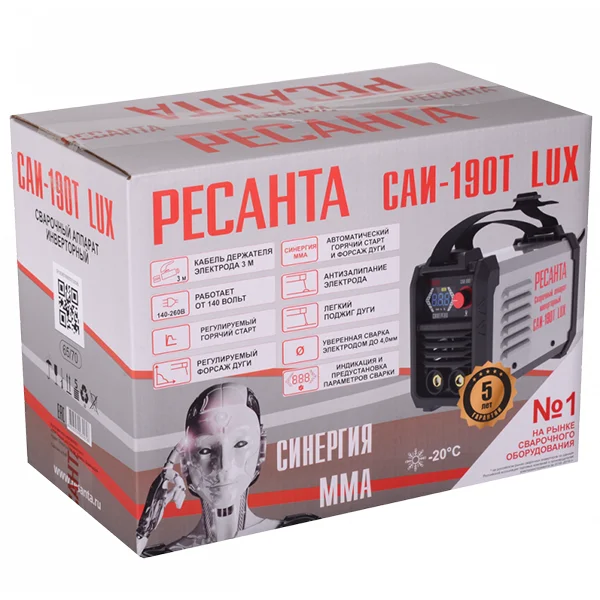 Сварочный аппарат инверторный САИ-190Т LUX Ресанта САИ-190Т LUX - фото 10