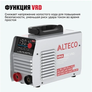 Инверторный сварочный аппарат ALTECO MMA 190C VRD - фото 3