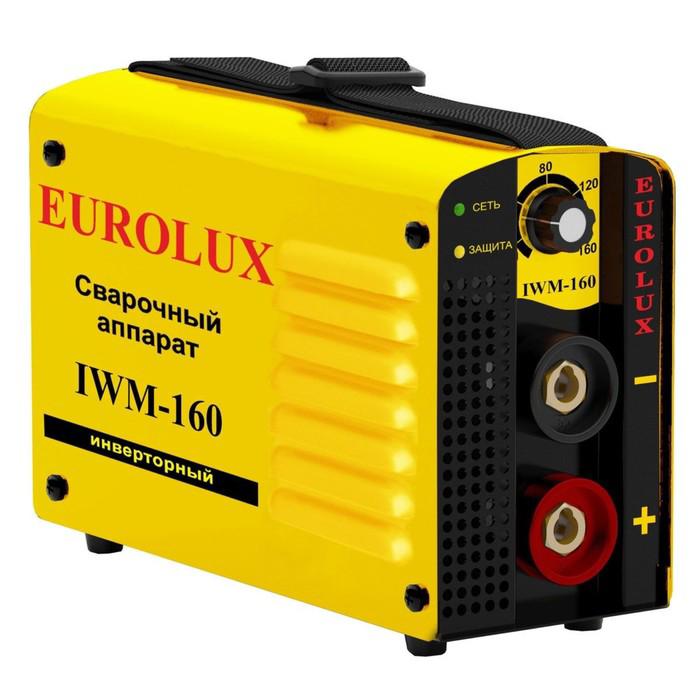 Сварочный аппарат инверторный Eurolux IWM160, 220 В, 10-160 А, 4.8 кВт, IP21, дуга 26.4 В 