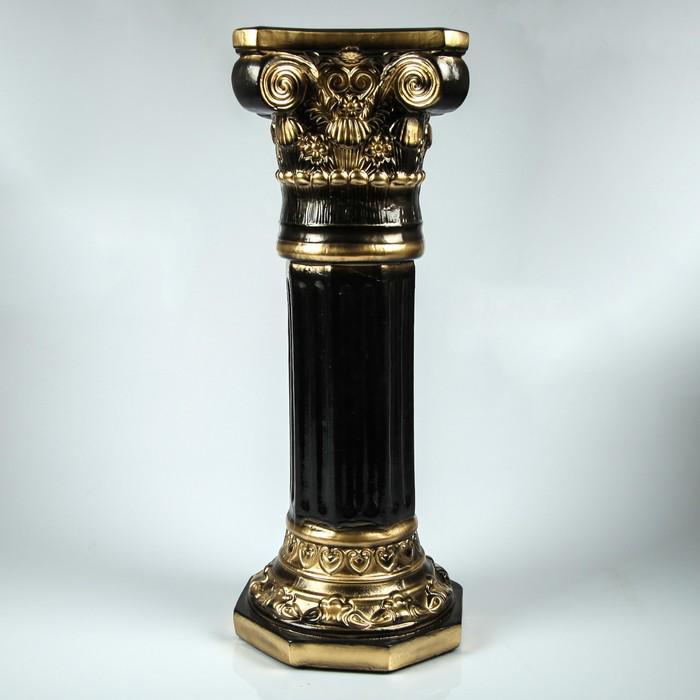 Статуэтка "Колонна Акрополь" высокая черно-коричневый микс 75 см 