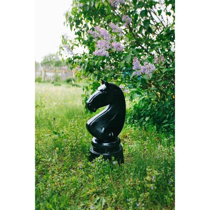 Садовая фигура "Конь" черный 