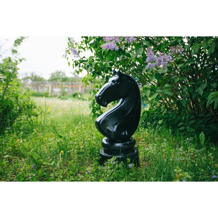 Садовая фигура "Конь" черный 