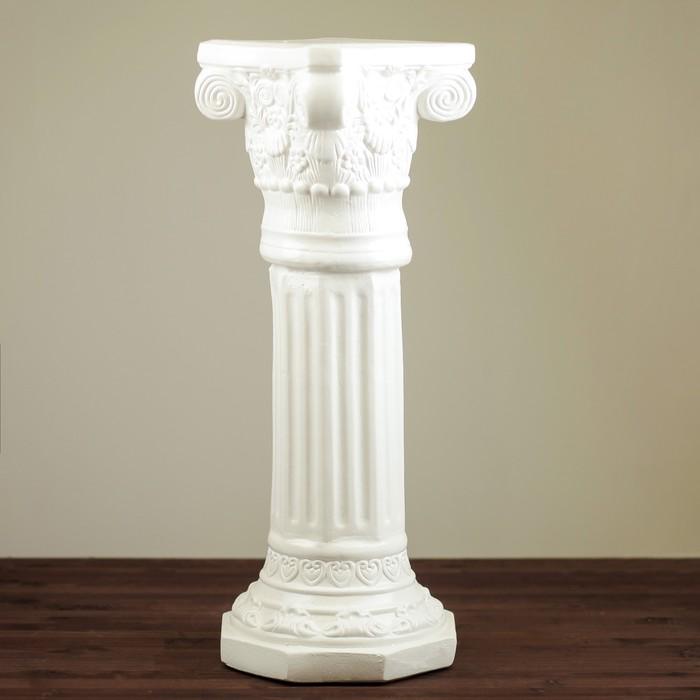 Статуэтка "Колонна Акрополь" высокая белая 75 см 