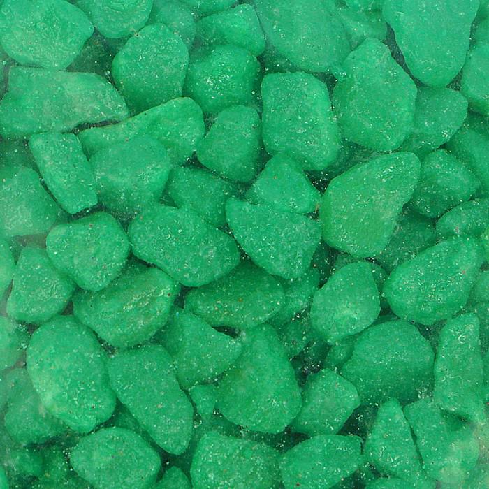 Декоративная цветная крошка, зелёная, 1 л., фракция 2-5 мм. 