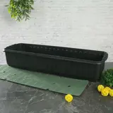 Ящик для цветов с дренажной решеткой , цвет черный  - фото 2