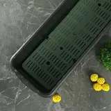 Ящик для цветов с дренажной решеткой , цвет черный  - фото 3