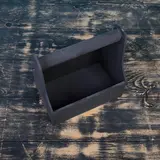 Ящик-кашпо подарочный Стелла Моно, ручка деревянная, чёрный 