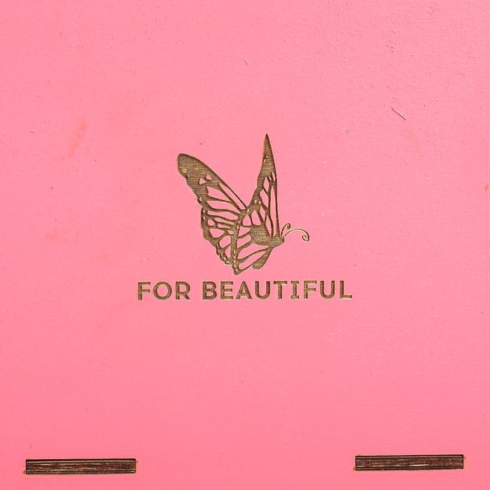 Кашпо флористическое, розовый, 15.6 × 8.6 × 12 см 