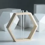 Ваза "Шестигранник", бесцветный 