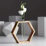 Ваза "Шестигранник", бесцветный  - фото 3