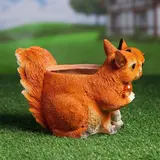 Фигурное кашпо "Белки" 21х16 см  - фото 4