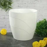 Кашпо 1,2 л "Грация", цвет белый 